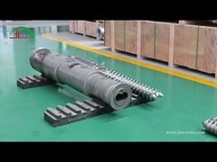 65-132 vite e cilindro conico a doppia vite per granulazione di tubi in PVC