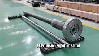 Vite singola e cilindro per PE