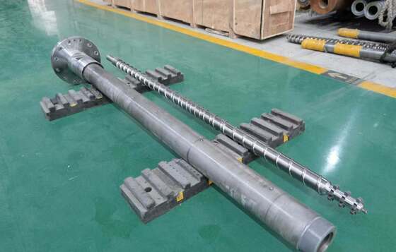 Barrillo a vite a estrusore a vite singola con diametro di vite da 20 mm a 200 mm HV900-1100 Durezza del barile e trattamento superficiale nitrido